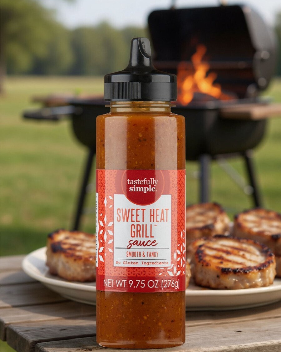 One of my favorite sauces is making a reappearance for a limited time... starting TODAY!! Super fun condiment style bottle with a mild heat and saucy sweetness. Drizzle it on everything from burgers to chicken to french fries or eggs. Yes, I said eggs! Think a mild version of hot sauce. ;) https://www.tastefullysimple.com/sweet-heat-grill-sauce/?ref=beckymcneill1177