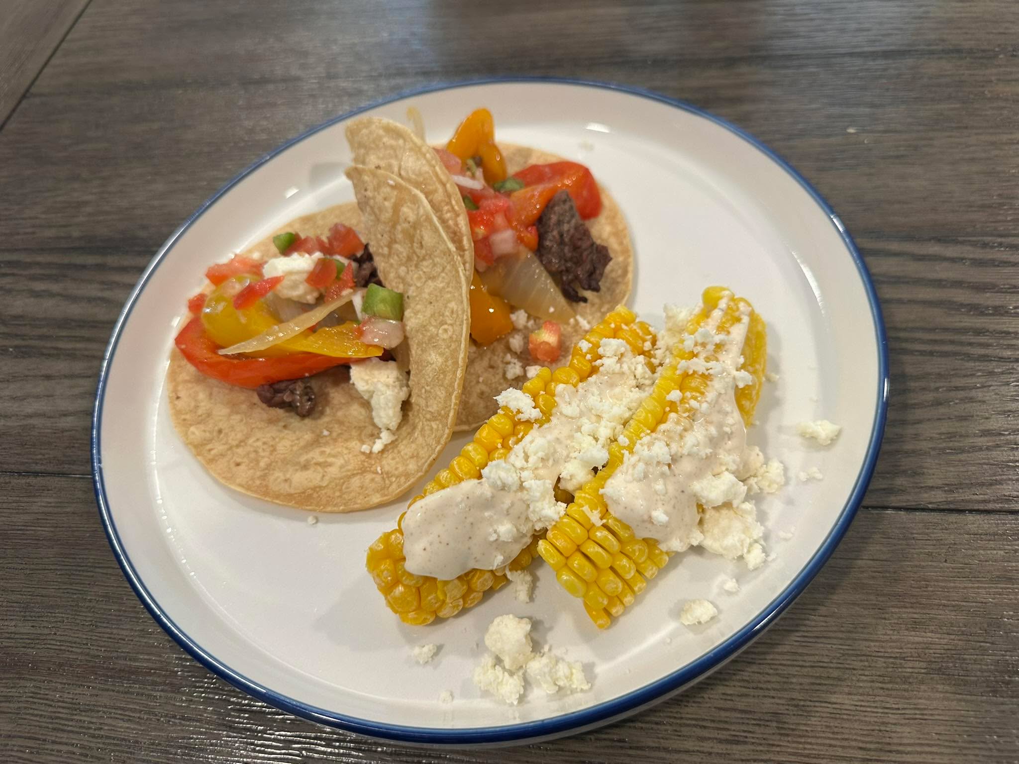 Yummy skirt steak tacos with fiesta street corn. 😋
#mytslife #UltimateSteak #fiestaparty